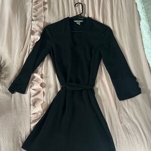 H&M Black V-Neck Dress